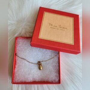 Mia Fiore Gold Pineapple Necklace